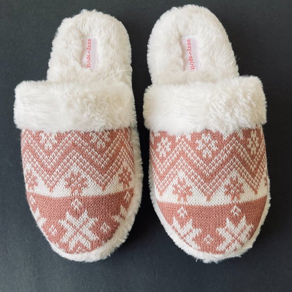 EASY SPIRIT Women's Slip-On Sweater Knit Slippers NWOT Size L - Picture 1 of 4